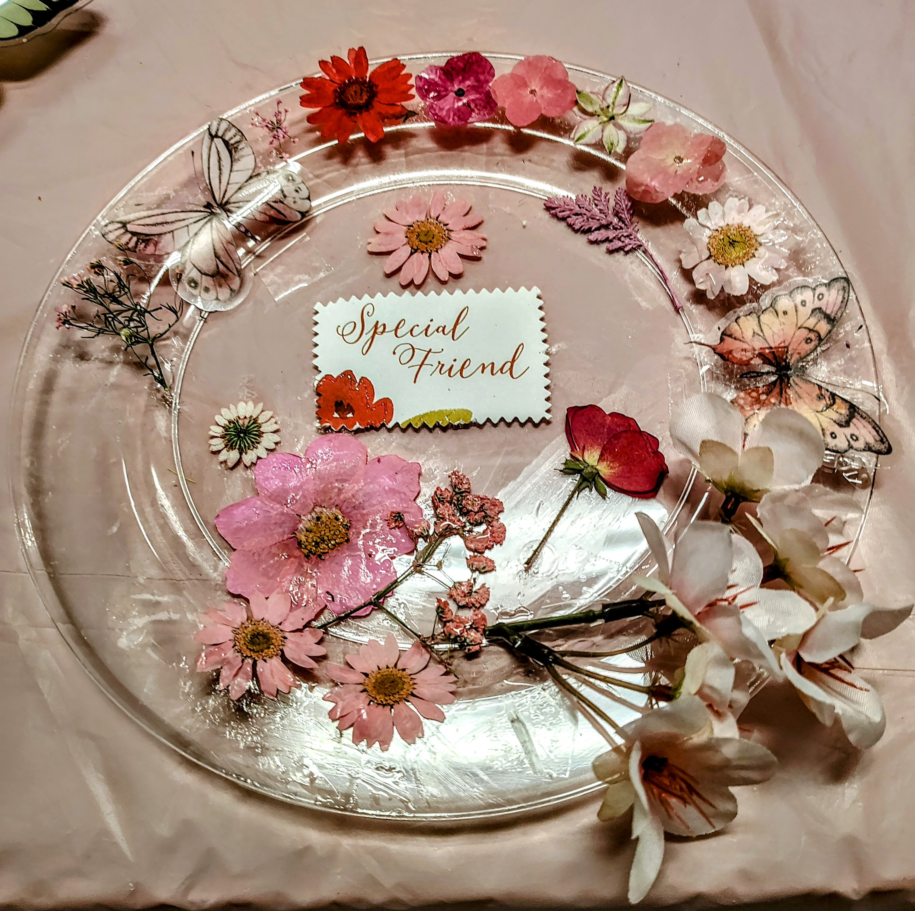 Pressed Flower Plate